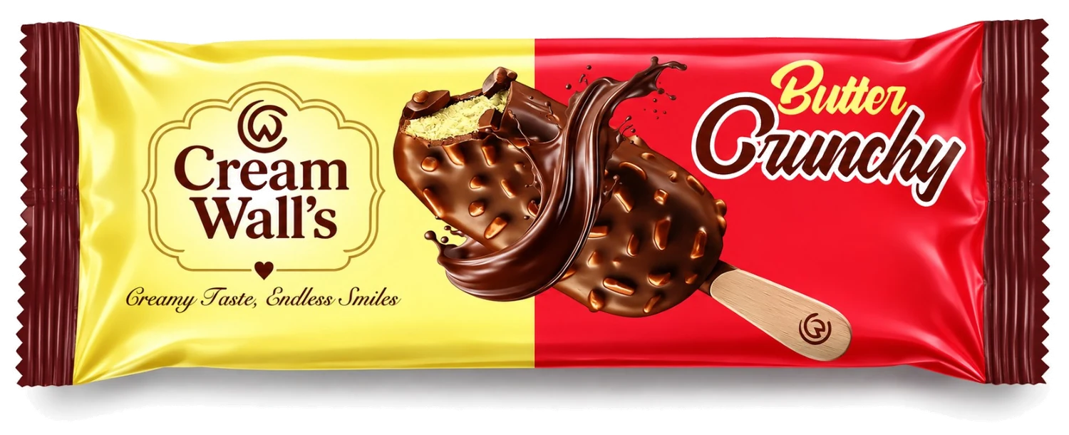 Cream Wall's Butter Crunchy pack